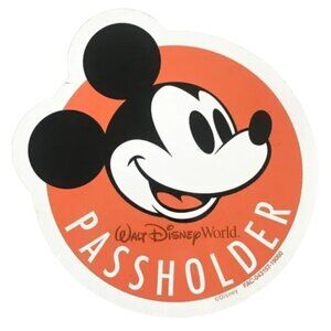 NEW Disney Pass Holder Mickey Mouse Magnet